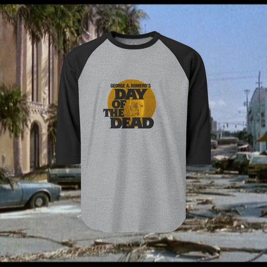 Day of the Dead Raglan Shirt — 'Come a Friend's Day of the Dead' Vintage Skull Tee