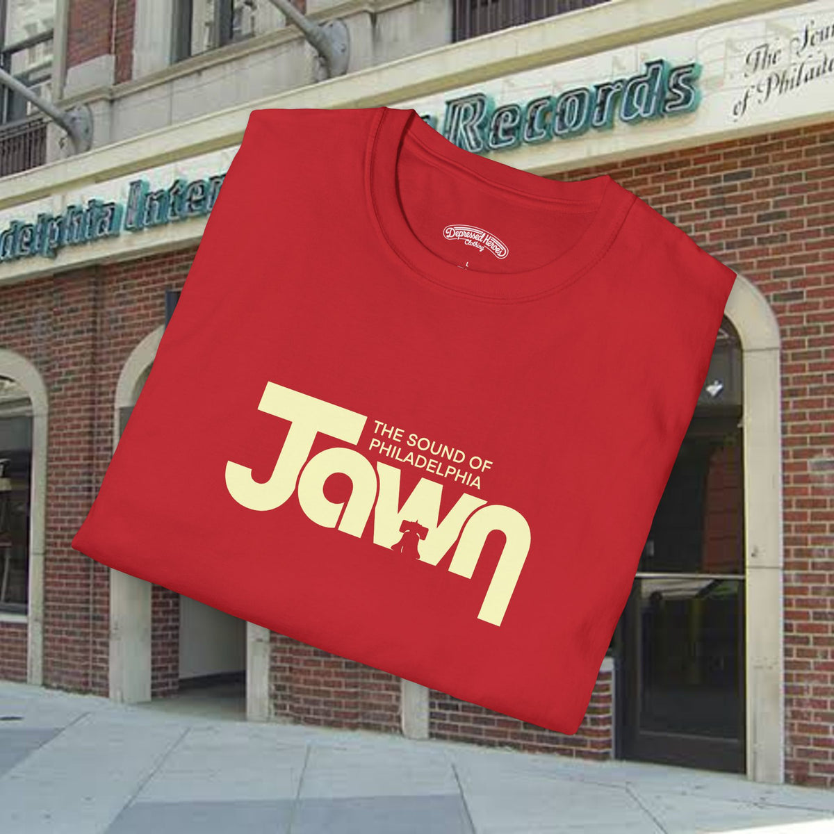 Jawn The Sound of Philadelphia red or black T-Shirt