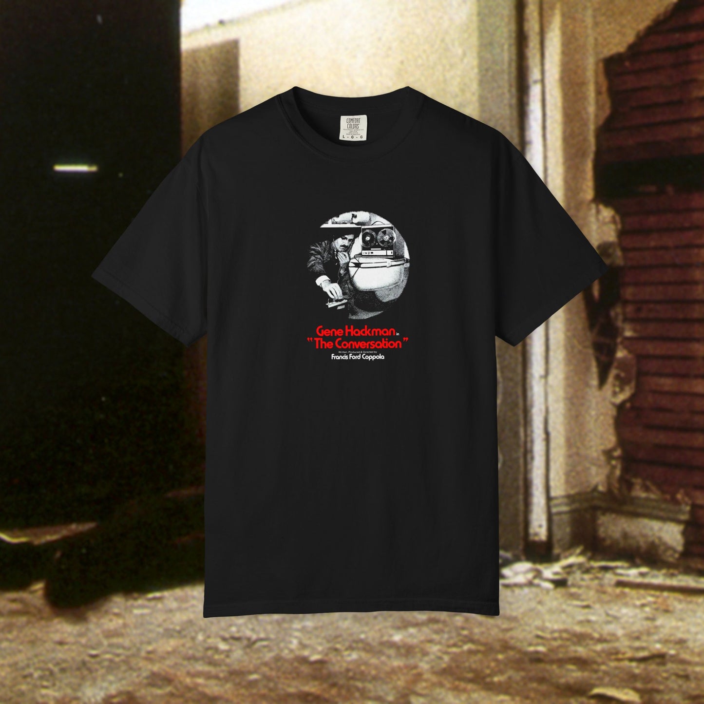 The Conversation Gene Hackman Francis Ford Coppola film t-shirt