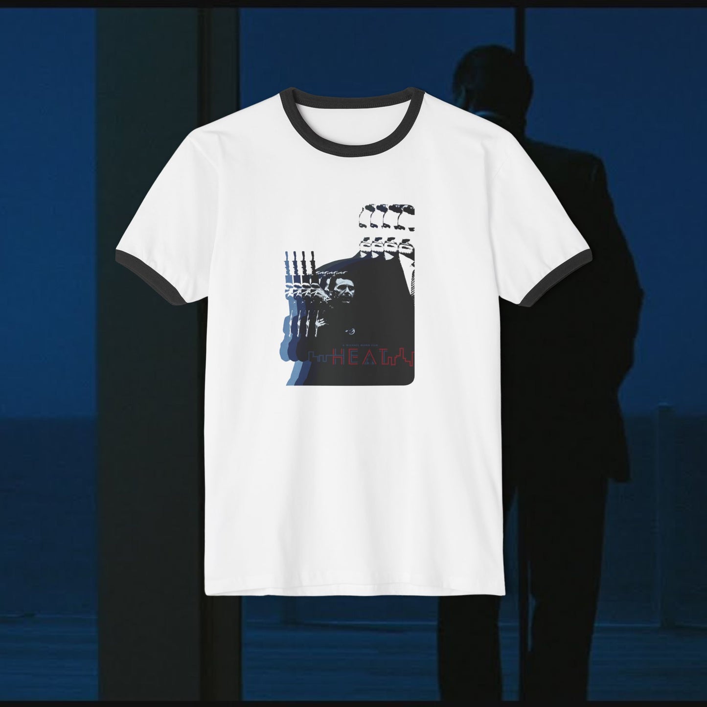 HEAT Michael Mann DeNiro Pacino  ringer T‑Shirt