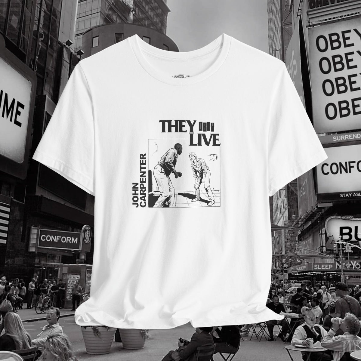 They Live meets Black Flag mash up T-Shirt