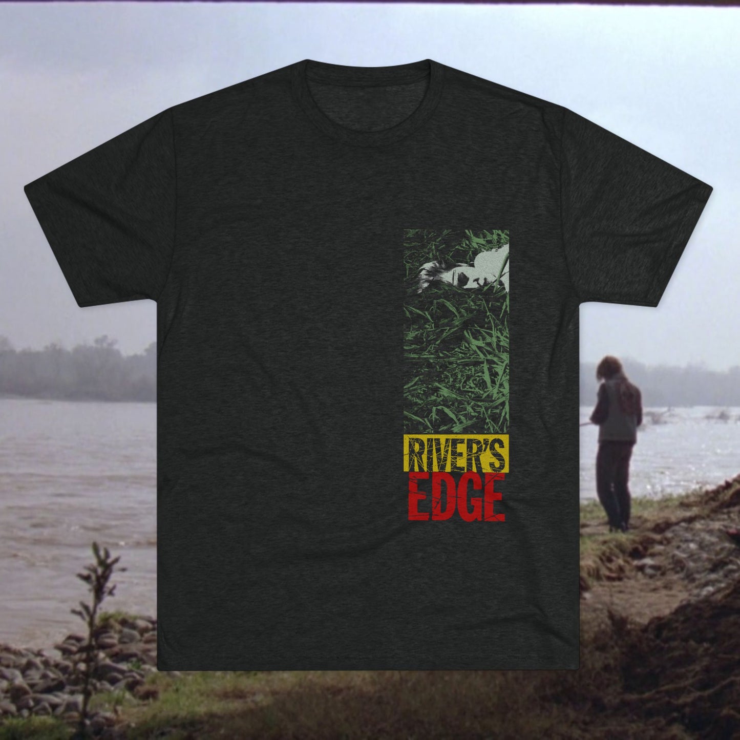 River's Edge 1986 film double sided  tri blend T-Shirt