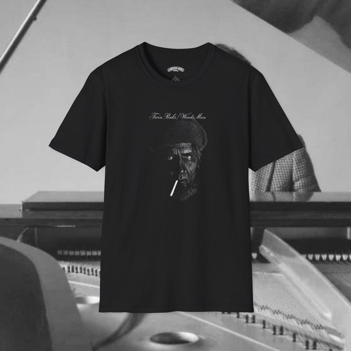 Twin Peaks The Return Woodsman meets the Piano Man film music mash up T-Shirt