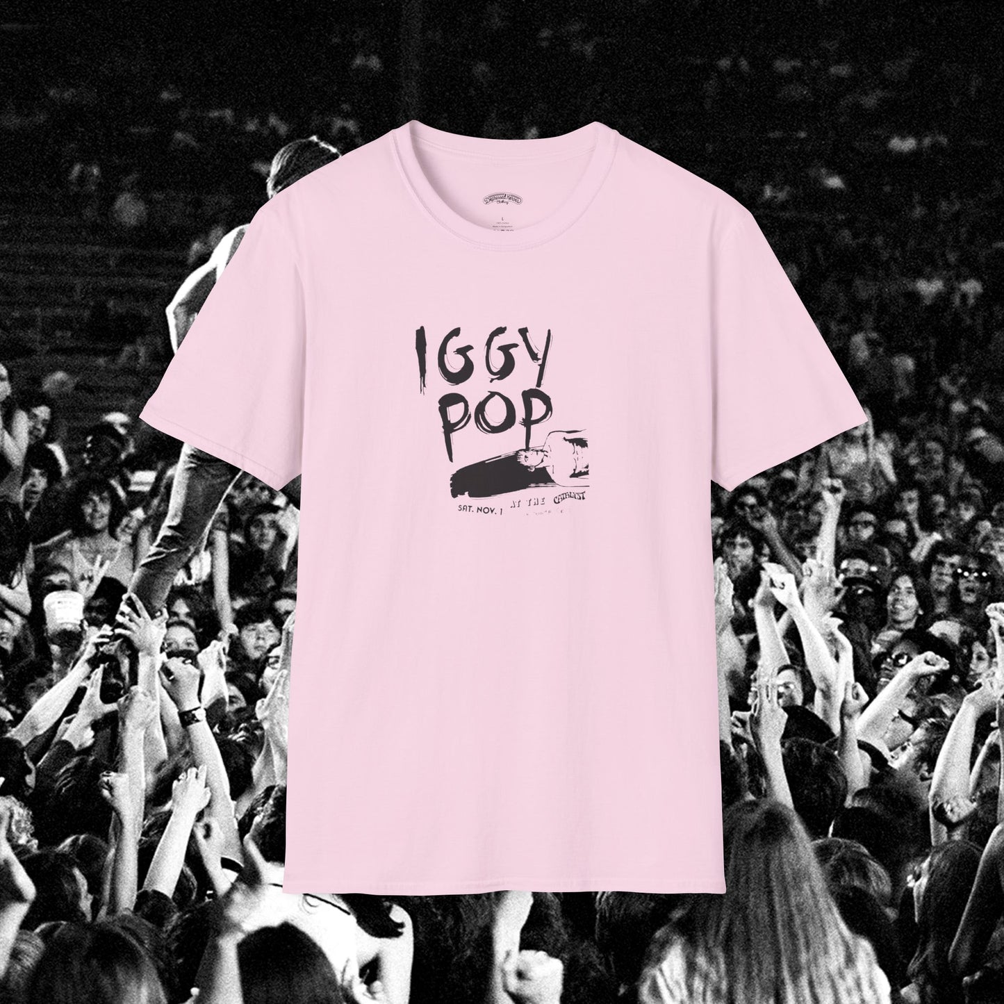 Iggy Pop live flyer Catalyst Santa Cruz T-Shirt