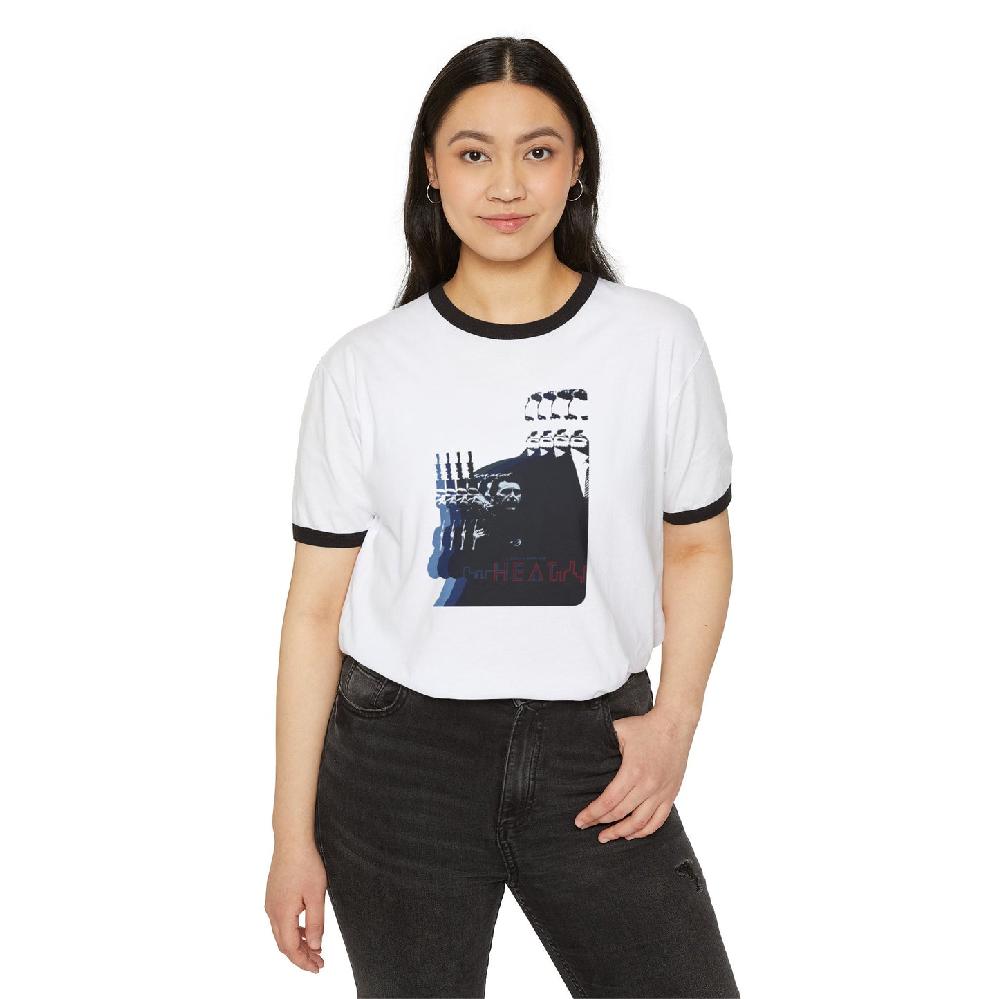 HEAT Michael Mann DeNiro Pacino  ringer T‑Shirt