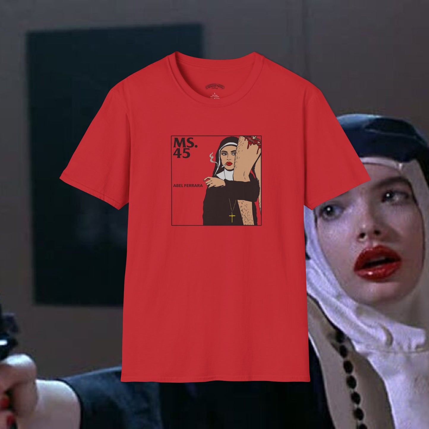 Ms. 45 meets Black Flag music film mash up T-Shirt