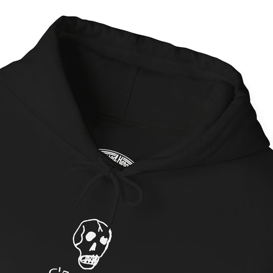 Charles Bukowski C’est La F*cking Vie original skull drawing Hoodie