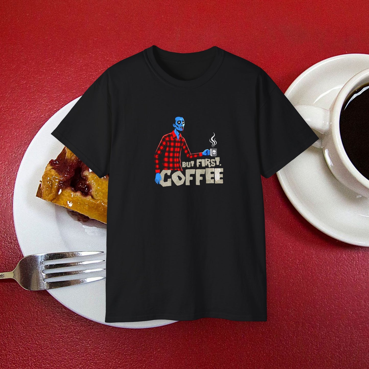 But First, Coffee - Zombie T-Shirt