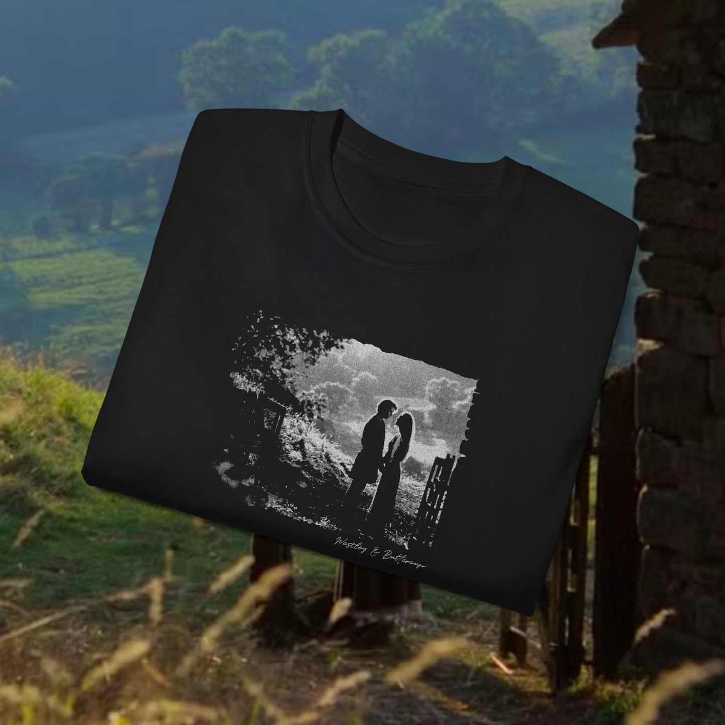 The Princess Bride Westley & Buttercup black and white t-shirt