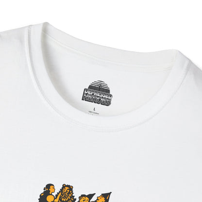 Wizard of Oz Characters Retro Logo T-Shirt | Dorothy Scarecrow Tin Man Lion