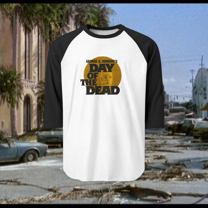 Day of the Dead Raglan Shirt — 'Come a Friend's Day of the Dead' Vintage Skull Tee