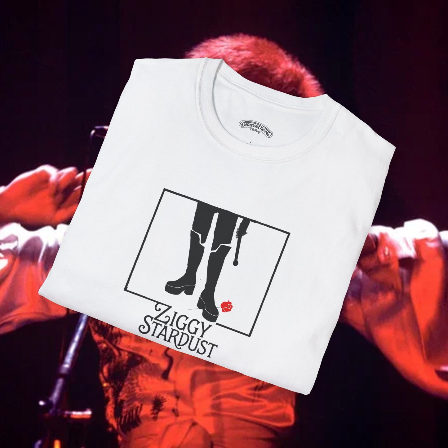 Ziggy Stardust meets Barry Lyndon T-Shirt for Bowie and Kubric fans only