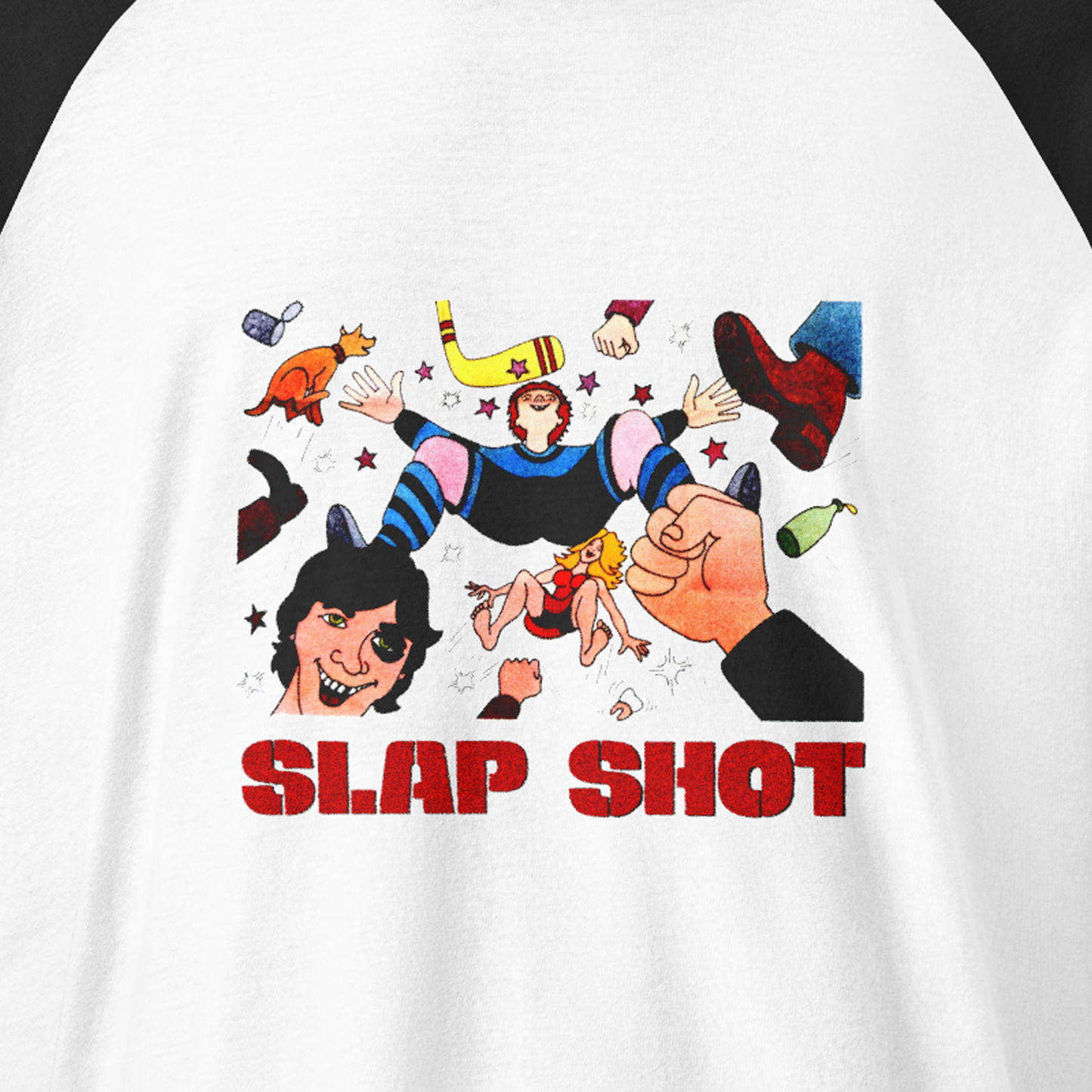 Slap Shot Hockey film Shirt — 3/4 Raglan