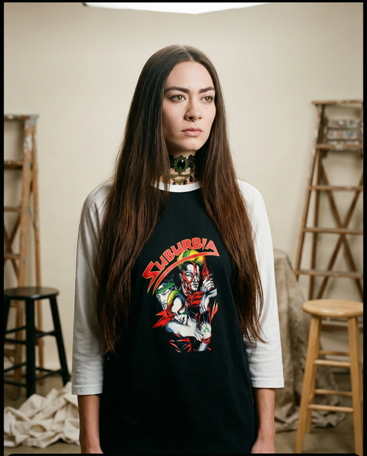 Suburbia Penolope Spheeris cult punk rock classic – Unisex Three-Quarter Sleeve Raglan Shirt