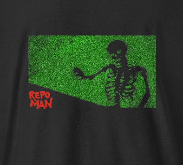 Repo Man "What's in the Trunk"  — Unisex Three-Quarter Sleeve Raglan Shirt
