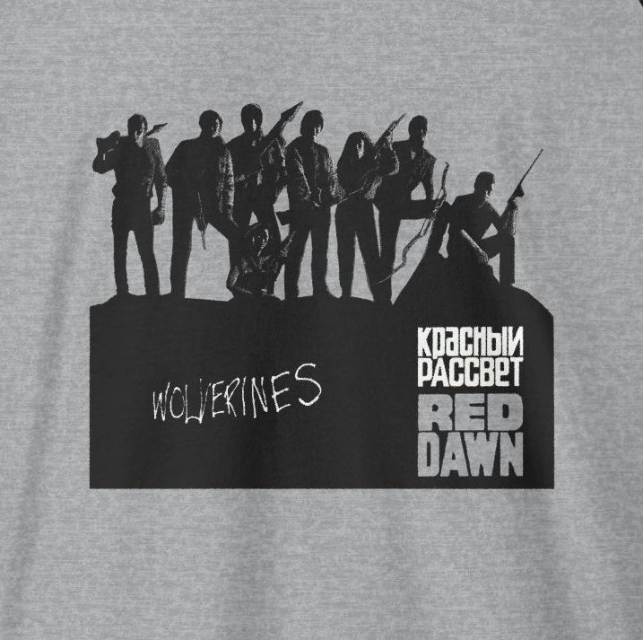 Red Dawn "Wolverines" — Unisex Three-Quarter Sleeve Raglan Shirt
