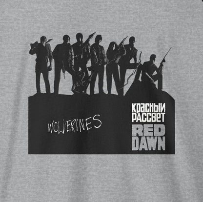 Red Dawn "Wolverines" — Unisex Three-Quarter Sleeve Raglan Shirt