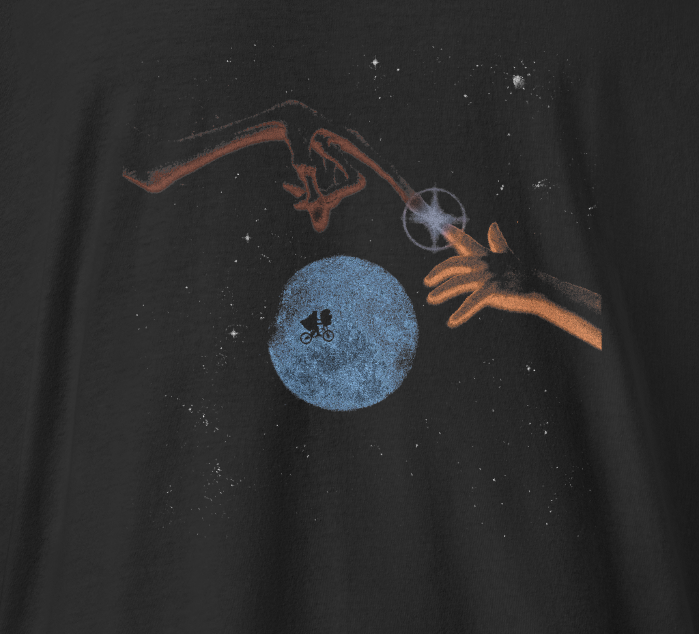 ET The Extra Terrestrial - Unisex Three-Quarter Sleeve Raglan Shirt