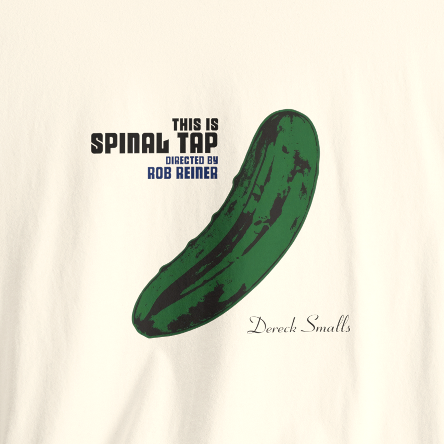 Spinal Tap Cucumber Velvet Underground Parody T-Shirt Derek Smalls