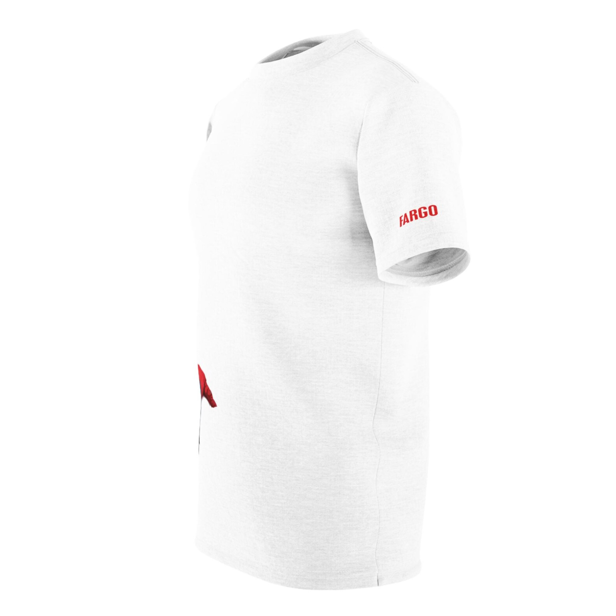 Fargo minimalist design, with title on sleeve  t-shirt
