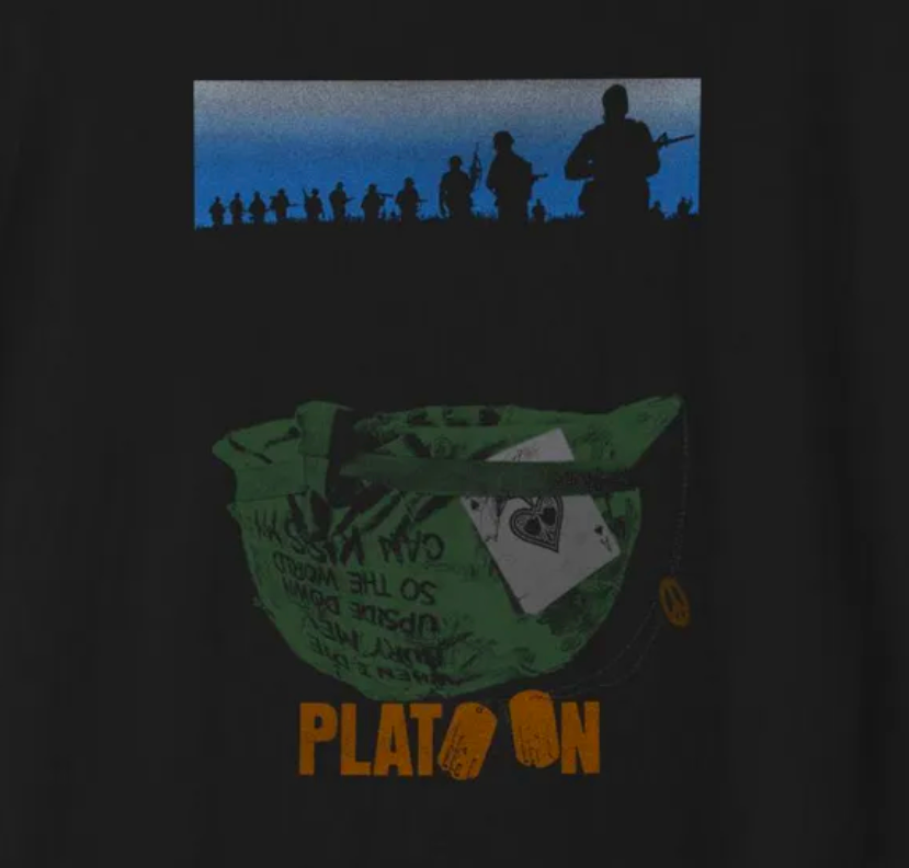 Platoon Vietnam film T-shirt Oliver Stone