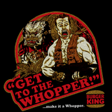 Get to the Whopper! 1987 Predator Schwarzenegger promotion T-Shirt