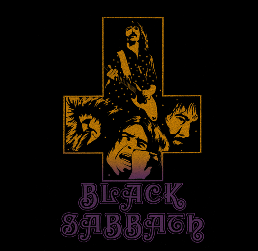 Sabbath upside cross vintage rock ad t-shirt