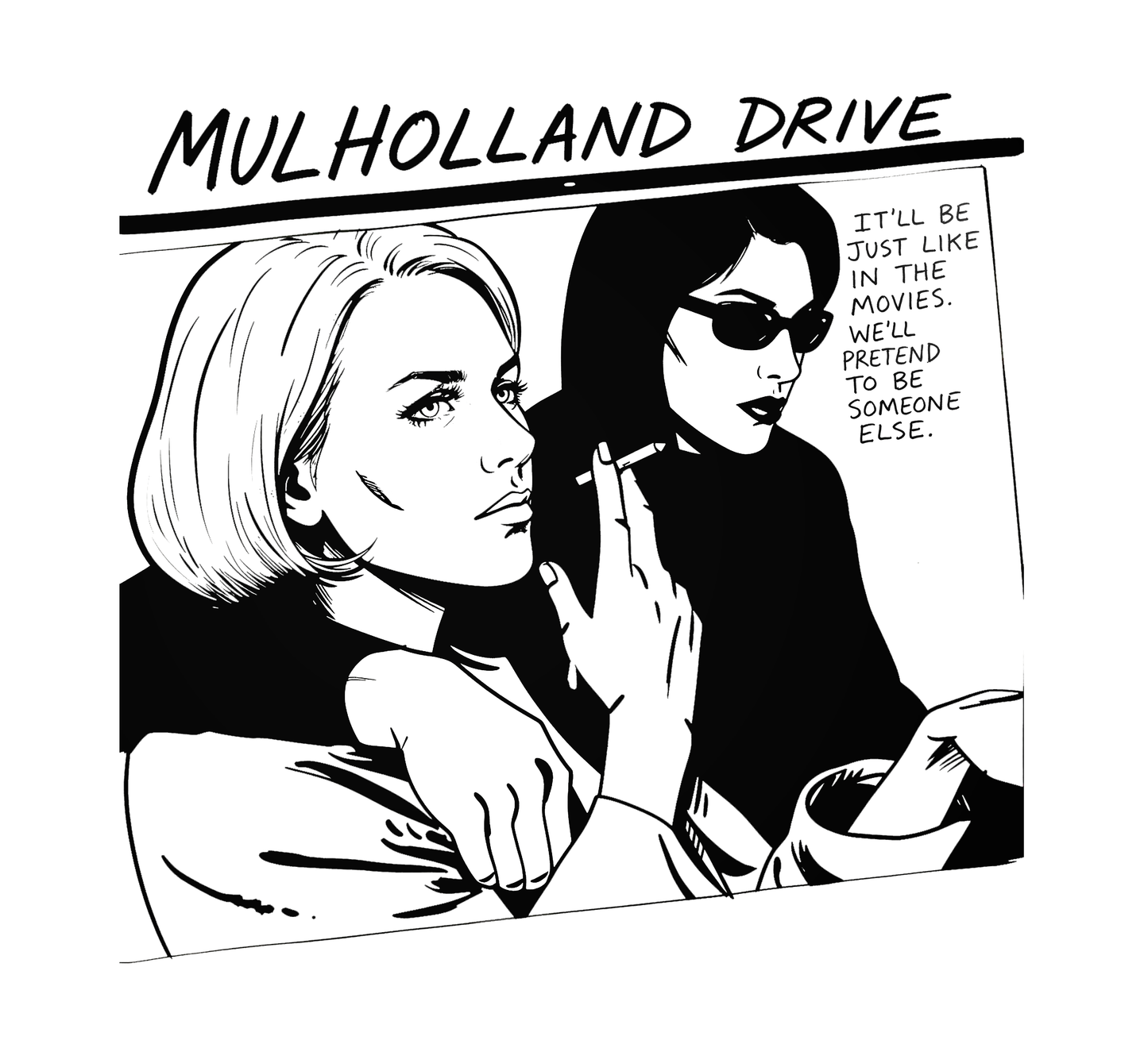 Mulholland Drive Sonic Youth Goo Mashup T-Shirt Lynch Album Cover Crossover Tee