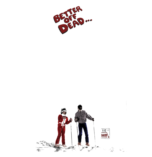 Better Off Dead K12 snow scene minimilist polyester T-Shirt