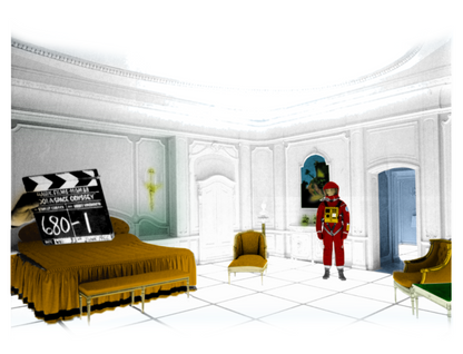 2001 A Space Odyssey Scene 680 Take 1 White Room Astronaut T-Shirt