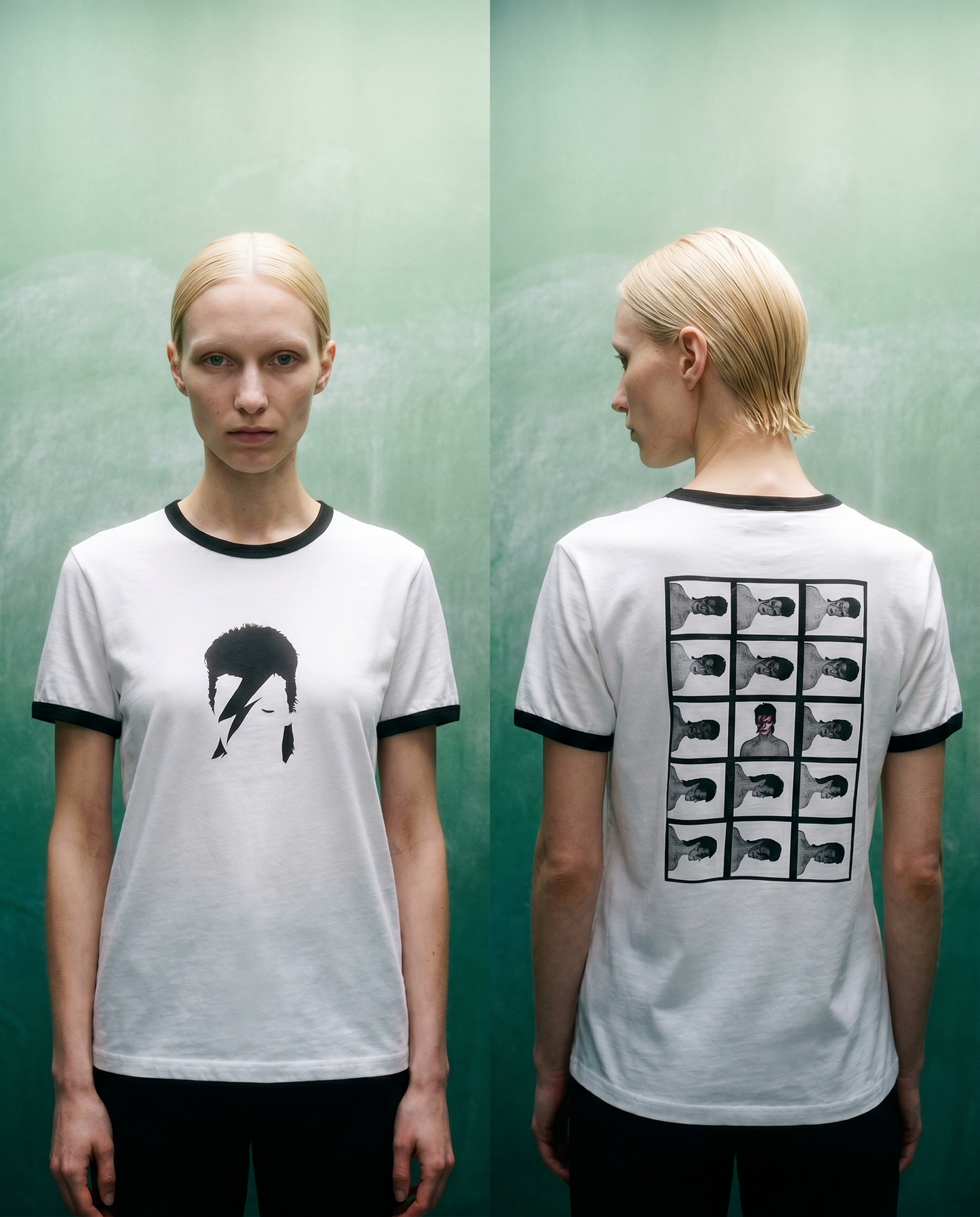 David Bowie 70's era double sided ringer T-Shirt