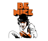 Alex says... Be Nice Ringer — Retro A Clockwork Orange Inspired T-Shirt
