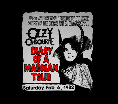 Diary of a Madman 1982 Tour Vintage Concert Tee