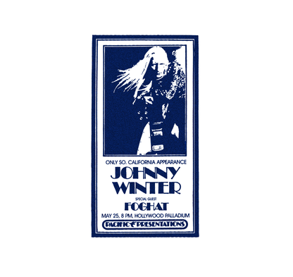 Johnny Winter with Foghat vintage style T-Shirt