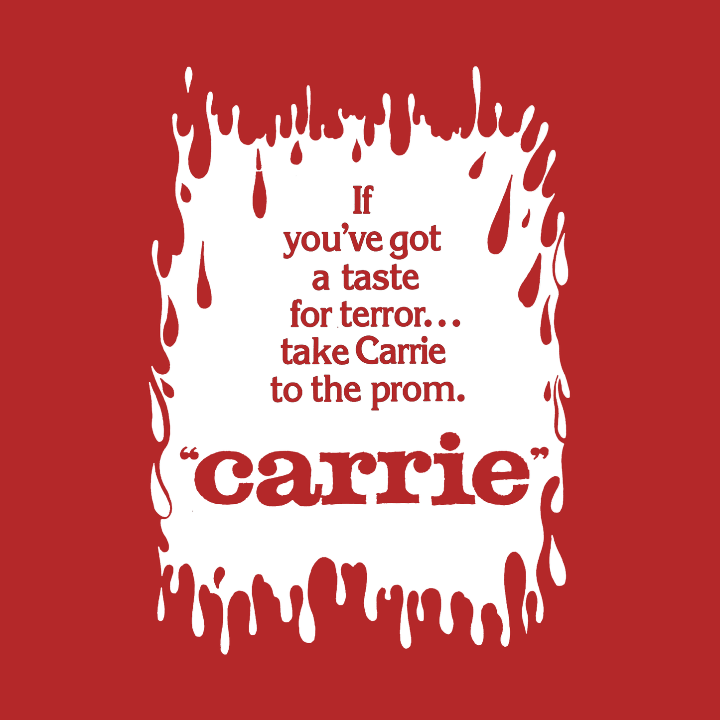 Carrie 1976 promo design T-Shirt