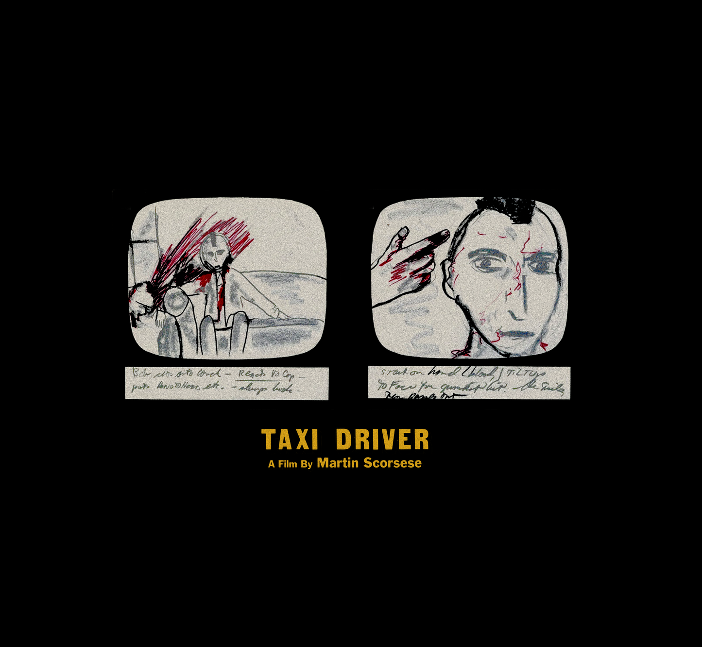 Taxi Driver storyboard final shootout Martin Scorsese T Shirt