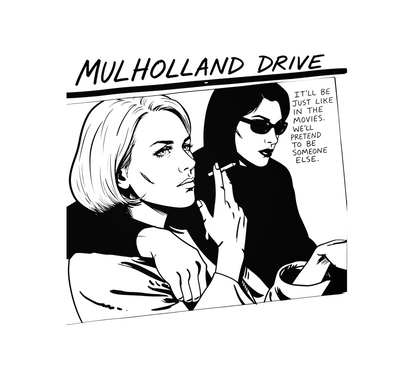 Mulholland Drive Sonic Youth Goo Mashup T-Shirt Lynch Album Cover Crossover Tee