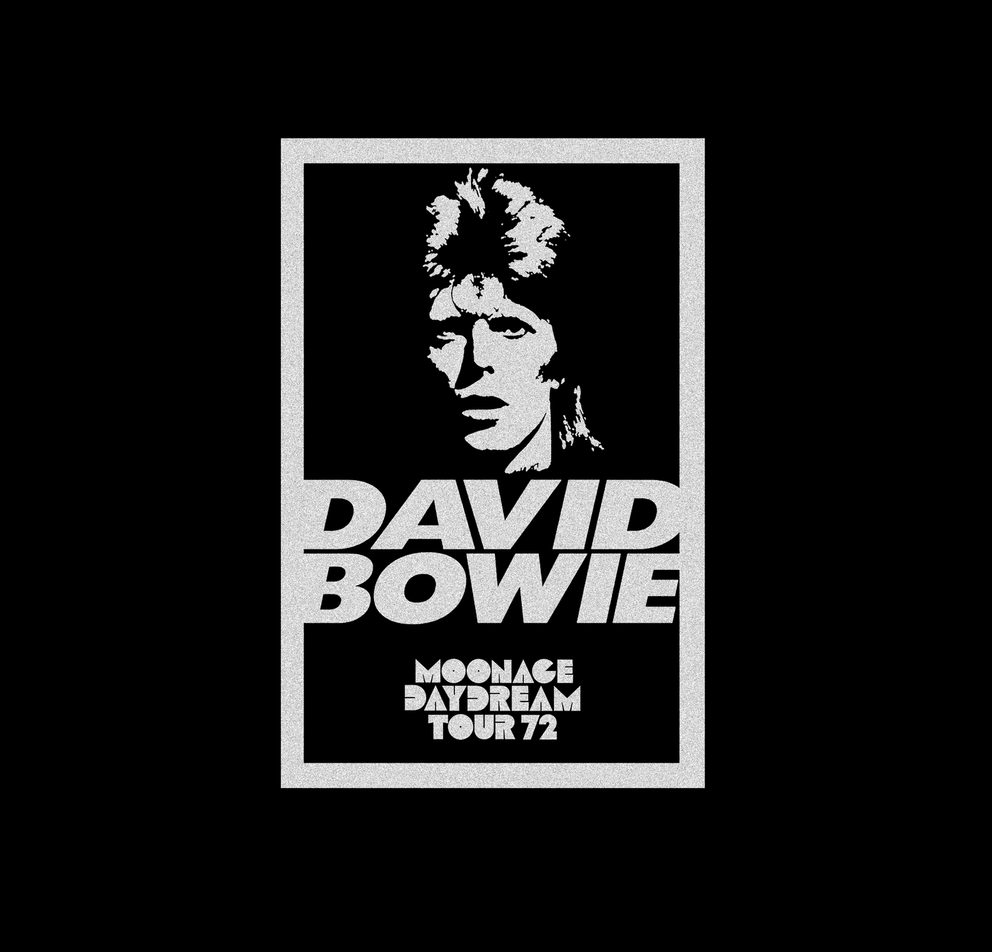 Bowie Moonage Daydream 1972 tour black and white T-Shirt