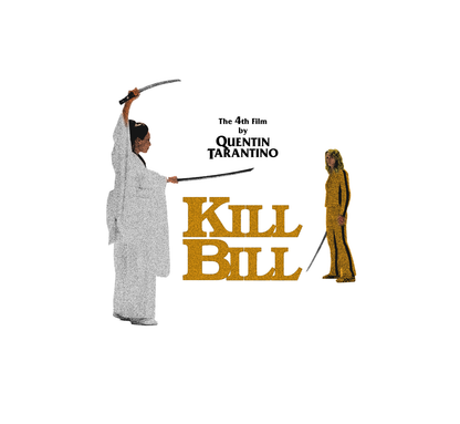Kill Bill O-Ren-ishi and The Bride Quentin Tarntino minimilist T-Shirt