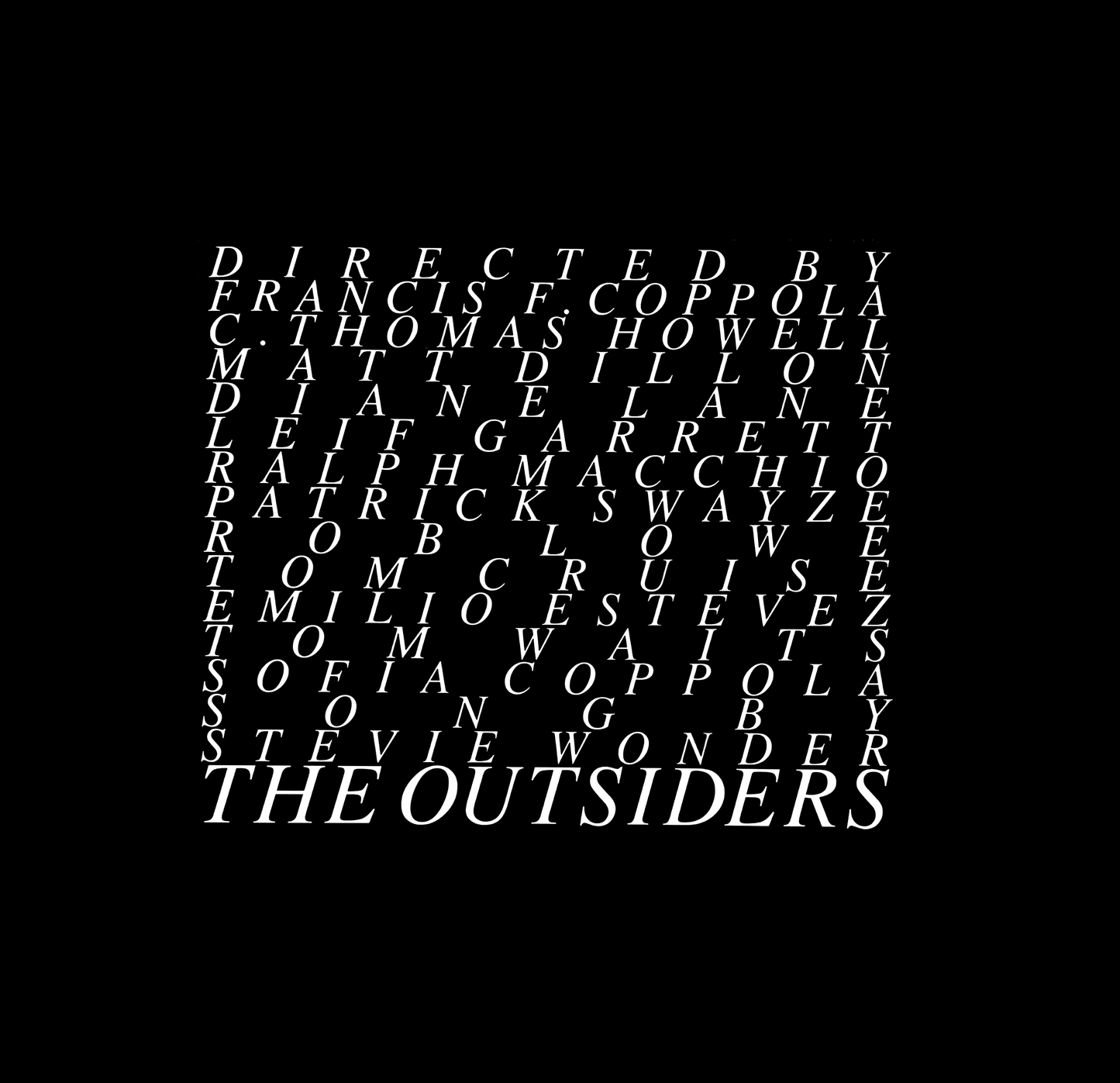 The Outsiders 'Delinquent Youth' double sided T-Shirt