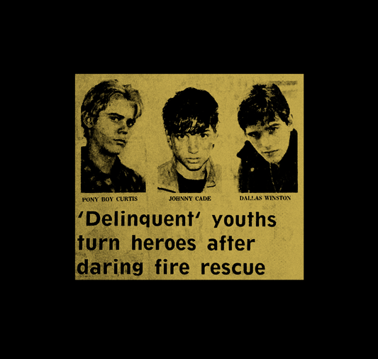 The Outsiders 'Delinquent Youth' double sided T-Shirt