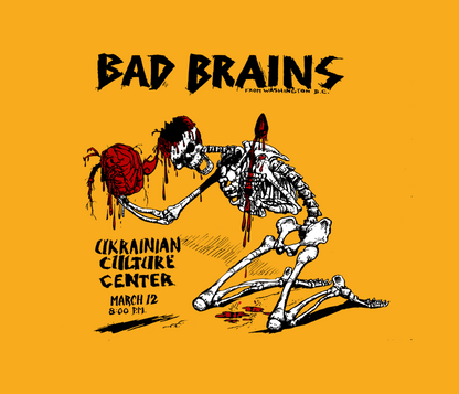 Bad Brains Ukranian Culture Center LA 1981 vintage flyer T -Shirt