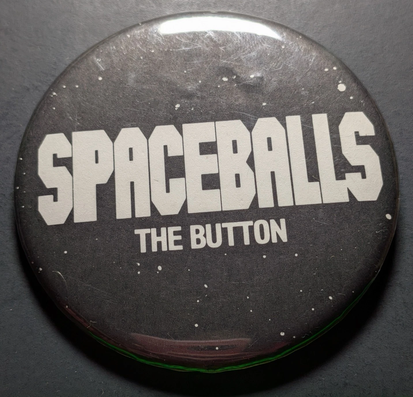 Spaceballs 'The Button' pin button faithful reproduction from the original