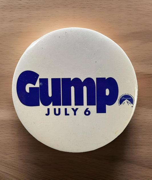 Forest Gump promp pin button  faithful reproduction of the original