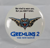 Gremlins 2 The New Batch promotional pin button
