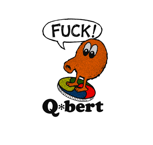 Retro Q*bert expletive ringer T-Shirt