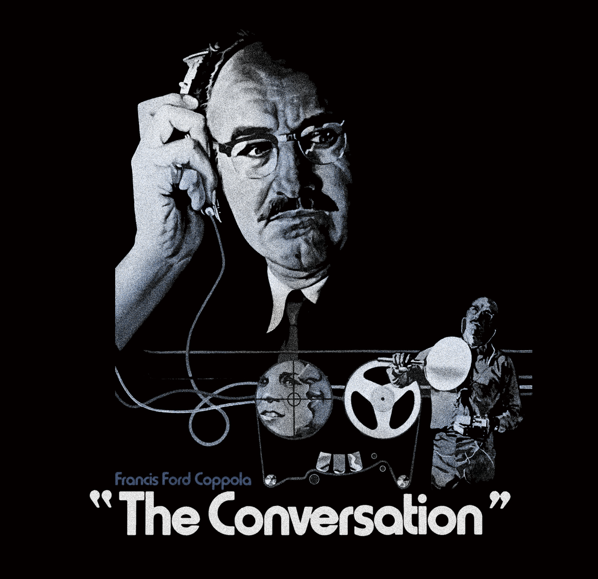 The Conversation Gene Hackman Francis Ford Coppola film t-shirt