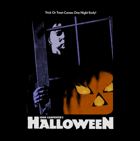 Halloween Thriller T‑Shirt — 'Trick Or Treat Comes One Night Early' Vintage Horror Tee