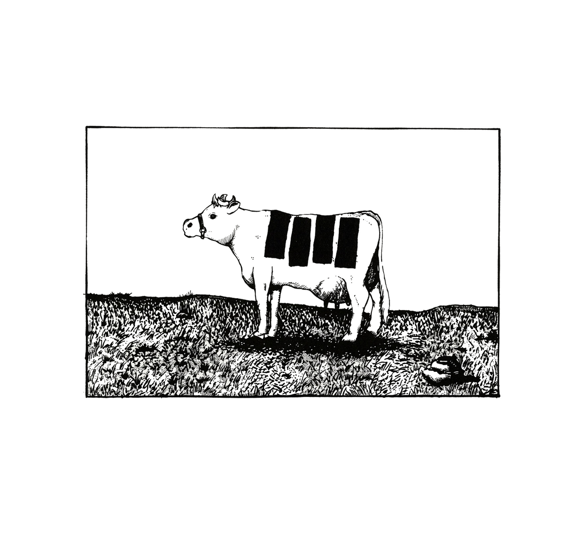 Punk Rock Cow (Ringer Tee)