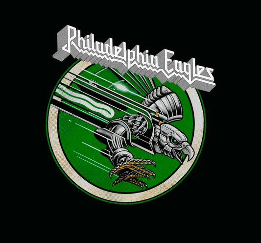 Phila Eagles football x Judas Priest Screaming for Vengeance mash up T-Shirt